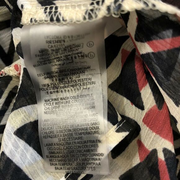 BCBGeneration Boho Babydoll Tunic Top Womens Size S Bell Sleeve Peplum Blouse - Picture 5 of 5